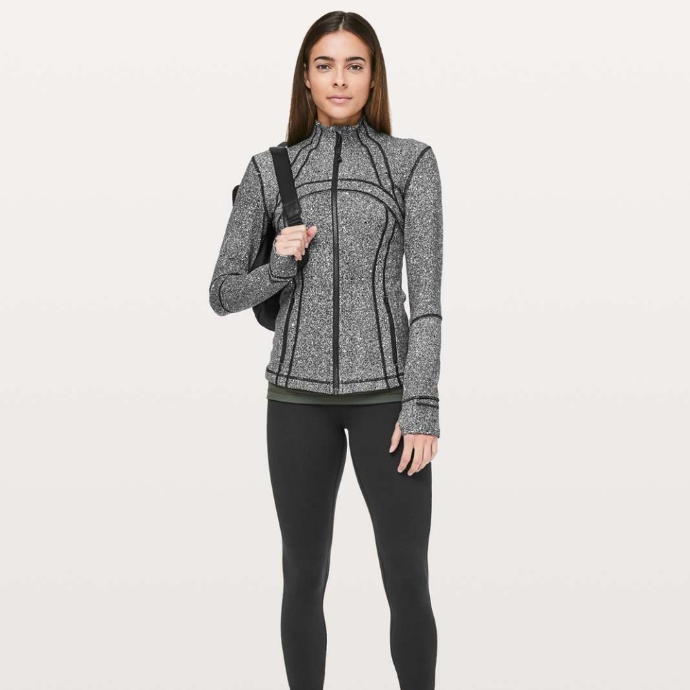 Lululemon Define Jacket: Luminesce Splatter (White/Black) Size 10